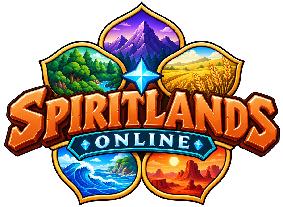 The Spiritlands Online wordmark
